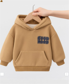 Little Explorer kids hoodie soft cotton design