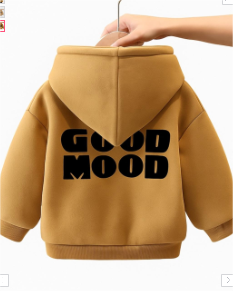 Little Explorer Hoodie back view for kids