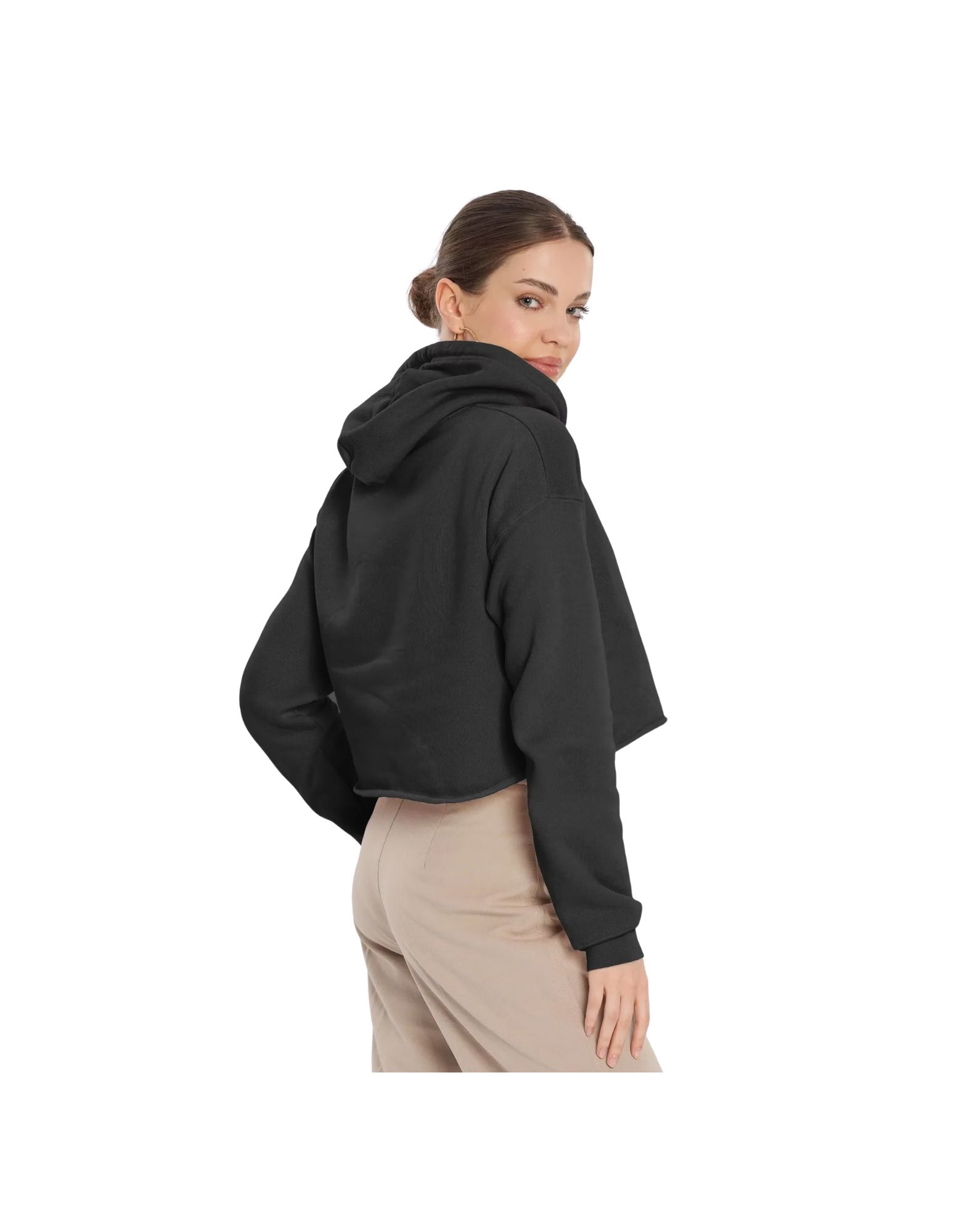SoftGlow Cropped Hoodie - Image 3